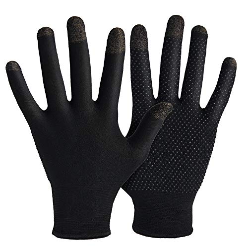 Gaming Gloves for Mobile Game Controller - Rakizbe High-Sensitive Anti-Sweat Breathable Seamless Touchscreen Gloves for PUBG/Knives Out/Rules of Survival Gaming Gloves for Mobile Game Controller - Rakizbe High-Sensitive Anti-Sweat Breathable Seamless Touchscreen Gloves for PUBG/Knives Out/Rules of Survival