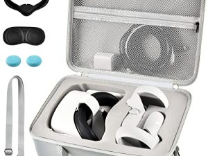 Carrying Case for Meta/ for Oculus Quest 2 All-in-One VR Gaming Headset and Touch Controllers